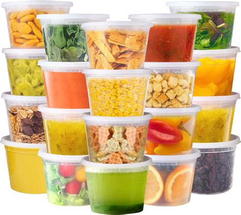 Amazon Vivigu Deli Containers With Lids 16 Oz 24 Set Food