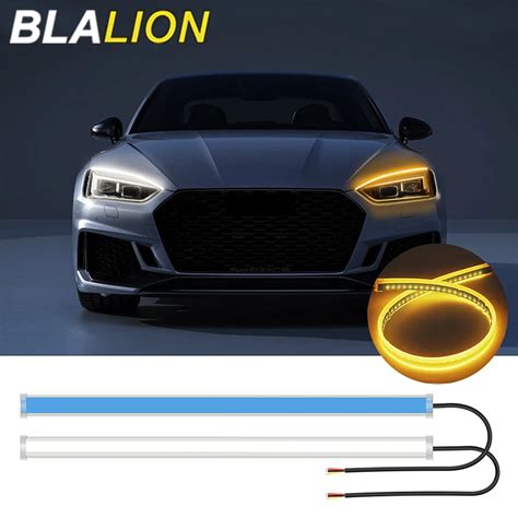 Flexible Car Led Light Strip Dual Color Cm Drl Led Auto