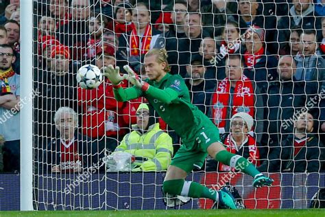 Liverpool Goalkeeper Loris Karius Saves Editorial Stock Photo Stock