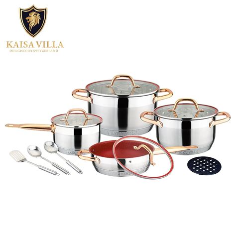 Kaisa Villa Cookware Set Kitchenwares Caserole Set Induction Cookware