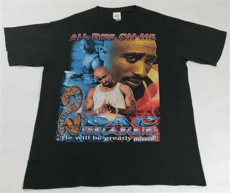 Vintage 90s Tupac All Eyez On Me Bootleg T Shirt Rap Tee Hip Hop 2pac