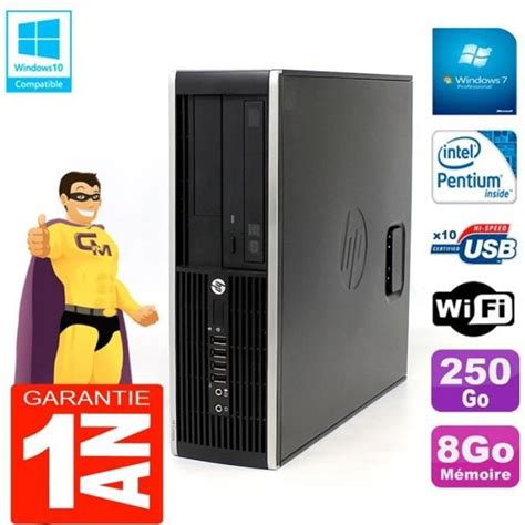 Pc Hp Compaq Pro Sff Intel G Ram Go Go Graveur Dvd Wifi W