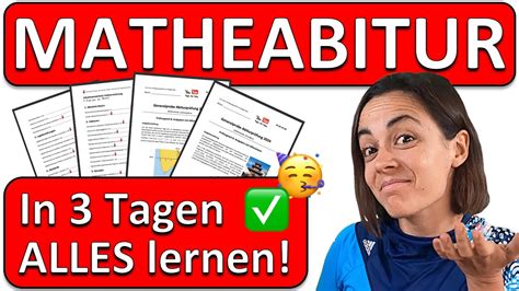 Top Fit F Rs Mathe Abitur In Tagen Mathe Abi Lernplan