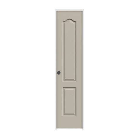 JELD WEN 18 In X 80 In Molded Textured 2 Panel Eyebrow Desert Sand