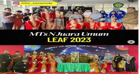 MTsN Samarinda Raih Juara Umum LEAF 2023 MTs Negeri Samarinda