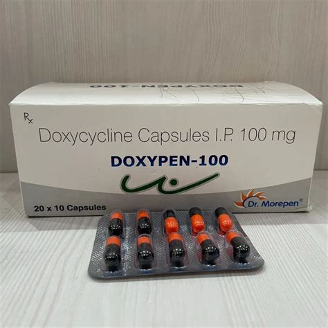 Doxypen Doxycycline Mg Capsule At Rs Stripe Doxy Tablets In