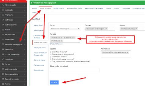 Como Registrar Anota Es No Boletim De Alunos Manual Sistema Siga