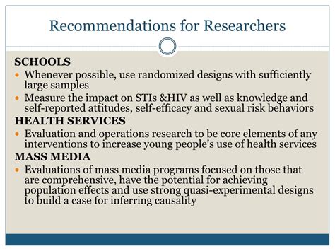 Ppt Comprehensive Sex Education Evidence Gaps And Research Needs