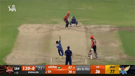 Sunrise Hyderabad Vs Lucknow Super Giants Match Highlights Srh