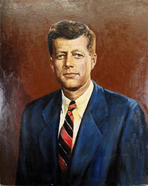 Portrait Of President John F Kennedy All Artifacts The John F