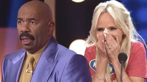 ‘Family Feud’: Steve Harvey Shocked by Kristin Chenoweth's NSFW Guess