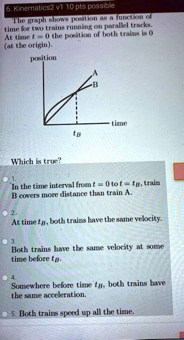 SOLVED Kinematics 2 VT 10 Pts Possible The Graph Shows Position As A