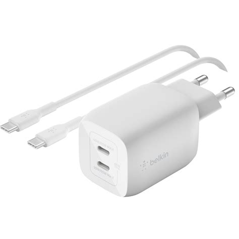 Belkin 65W Dual USB C laddare kabel medföljer Elgiganten Elgiganten