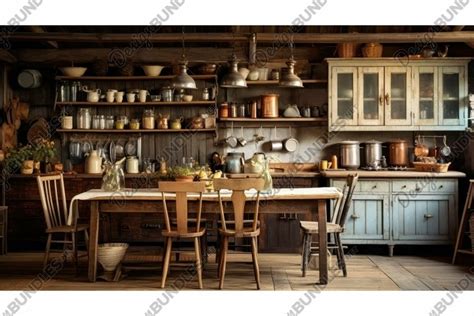 vintage rustic kitchen background (4056002)