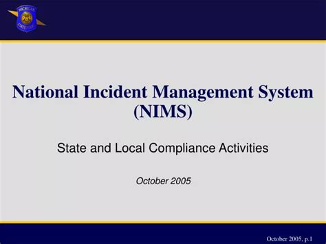 Ppt National Incident Management System Nims Powerpoint