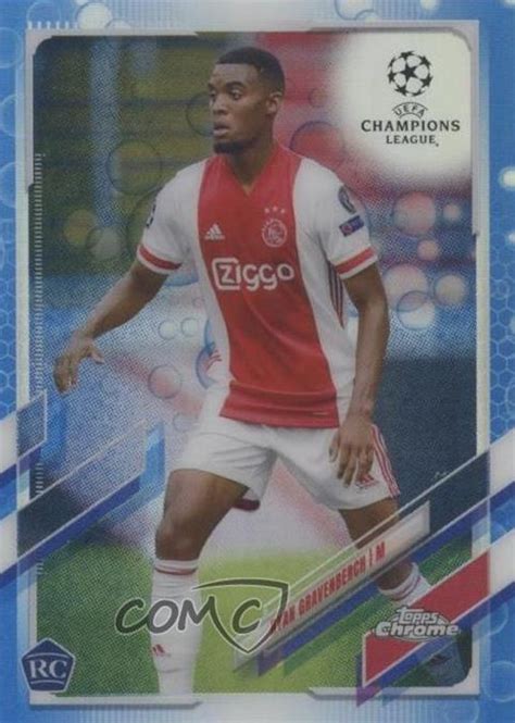 Ryan Gravenberch Topps Chrome Uefa Champions League Blue