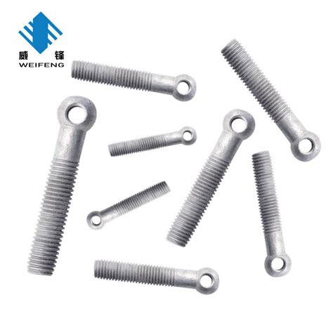 Lifting Rigging DIN444 Slipknot Screw Hot DIP Galvanized Eye Bolt Hanger Bolt Hanger Bolt And
