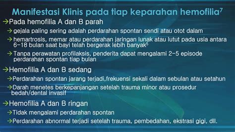 Klasifikasi Dan Gejala Hemofilia Ppt Download