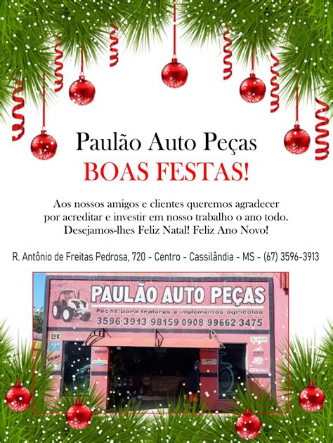 Cassilândia Urgente Natal 2023 Paulão Auto Peças