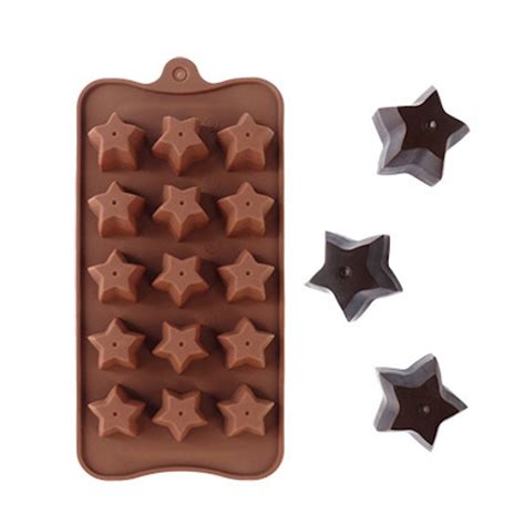 Molde De Silic N Para Chocolate De Estrellas Artisabor Arte