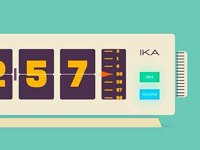 Digital Clock Animation by Quinn Ika on Dribbble