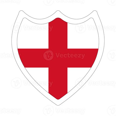 Flag of England. England flag in design shape 25862695 PNG