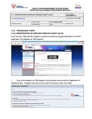 Fillable Online Registration Of Supplier Fax Email Print Pdffiller