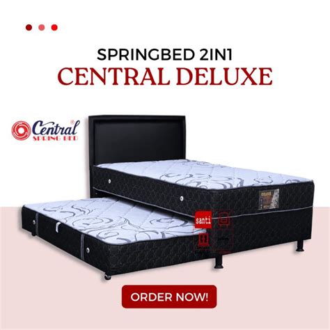 Springbed Central Deluxe 2 In 1 Set Santi Mebel Jogja