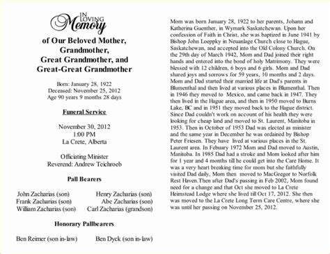 30 Samples Of Obituaries For Mother Example Document Template