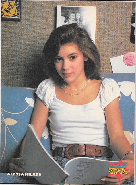 Alyssa In Tiger Beat Star May 1988 Alyssa Milano Young Alyssa