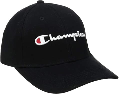 Champion Classic Twill Men S Baseball Cap Black Amazon In Clothing