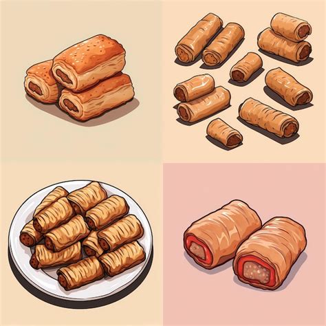 Premium Vector Mini Sausage Rolls