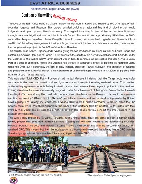 Standard Gauge Railway (SGR) by Spot Africa Magazine - Issuu