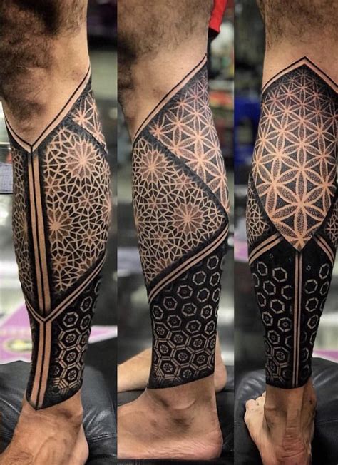 Geometric Tattoo Leg Artofit