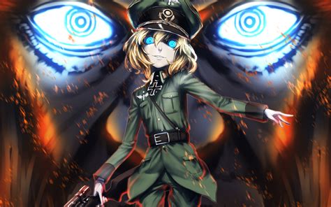 Tanya Degurechaff In Youjo Senki HD Wallpaper