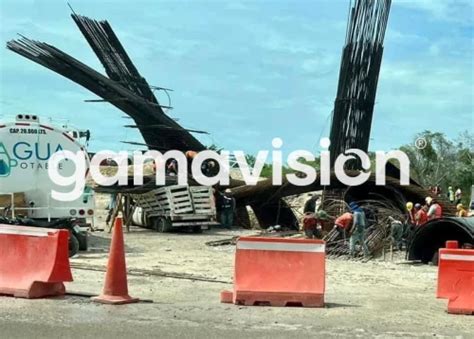 Por Lluvia Cae Estructura En Tren Maya