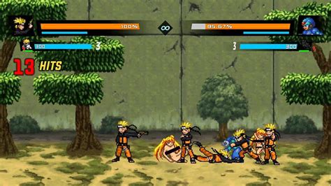 Naruto Pistol Edition VS Megaman Bleach VS Naruto 3 3 Modded