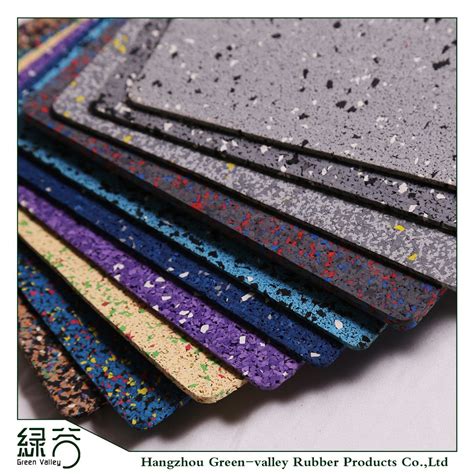 Rubber Roll Mat With EPDM Flecks Roll Recycled Colorful Rubber Flooring