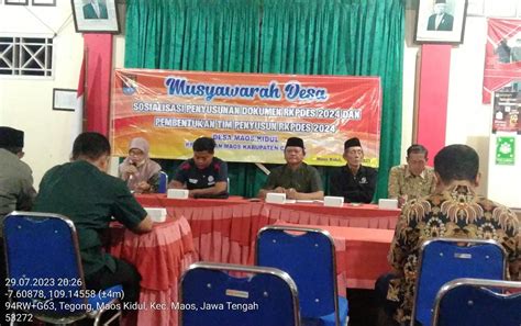 SOSIALISASI PENYUSUNAN DOKUMEN RKPDES DESA MAOSKIDUL TAHUN 2024 Desa