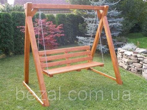Купить Качели из натурального дерева Арина, цена 21790 грн — Prom.ua ...