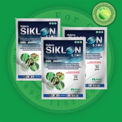 100 ORIGINAL INSEKTISIDA TRANSLAMINAR SIKLON 5 7 WG 25 GRAM EMAMEKTIN