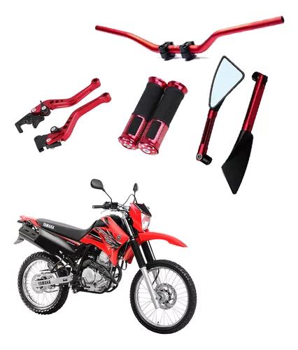 Kit Guid O Naked Manopla Manete Retrovisor Yamaha Lander