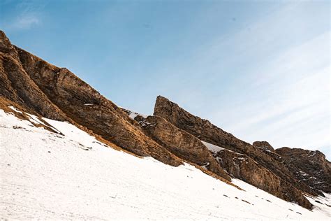 Snow Covered Rocky Mountain · Free Stock Photo