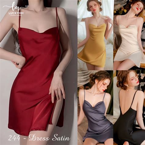 Jual Sexy Lingerie Satin Baju Tidur Sexy Lingerie Wanita Lingerie