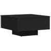 Mesa De Centro Madera Contrachapada Negro 60x60x31 5 Cm Con Ofertas En