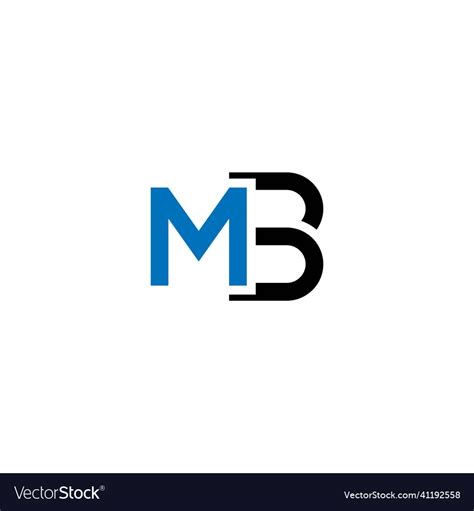 Bm Or Mb Abstract Outstanding Professional Vector Image