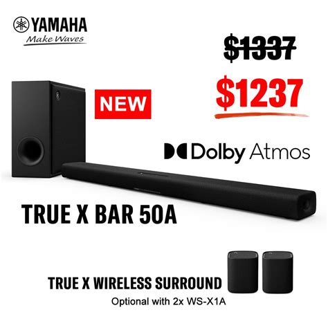 Yamaha Soundbar Sr X A True X Atmos New Audio Soundbars Speakers