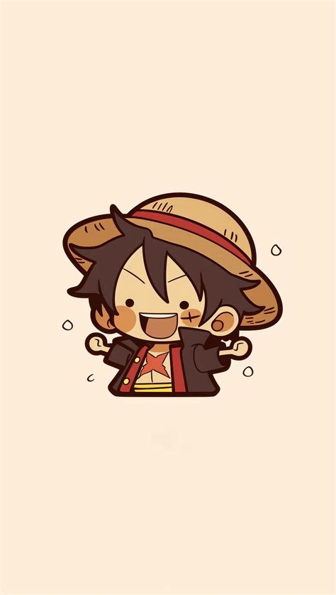 Luffy estilo chibi - One Piece Anime Fondo de pantalla 4K para Celular