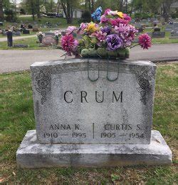 Curtis Sherman Crum M Morial Find A Grave