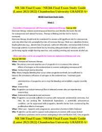 NR 566 Final Exam NR566 Final Exam Study Guide Latest 2021 2022